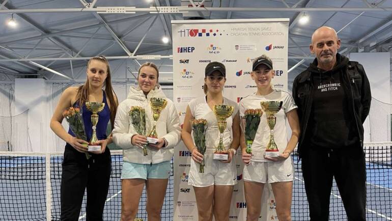 Chiara Jerolimov i Luna Ivković u finalu HEP Dvoranskog prvenstva Hrvatske do 18 godina