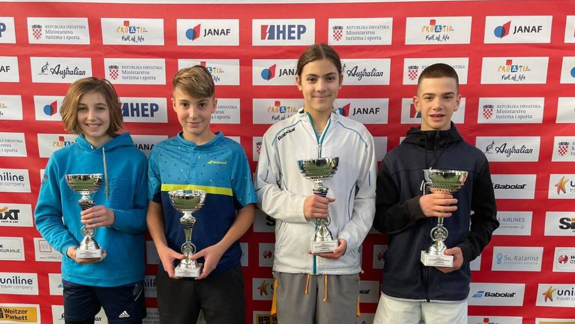 Sikirica i Jovanović te Šerić i Les u finalu HEP Dvoranskog prvenstva Hrvatske do 14 godina