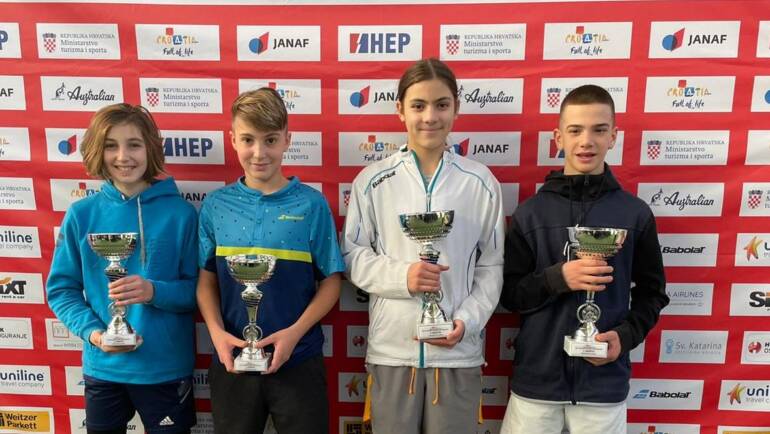 Sikirica i Jovanović te Šerić i Les u finalu HEP Dvoranskog prvenstva Hrvatske do 14 godina