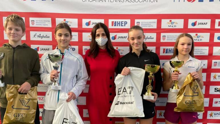 Ivon Jovanović i Lara Šerić pobjednici HEP Dvoranskog prvenstva Hrvatske do 14 godina