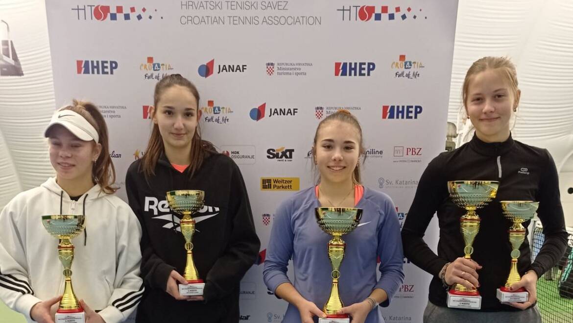 Dora Mišković i Doris Držanić za naslov pobjednica HEP Dvoranskog PH za juniorke do 16 godina