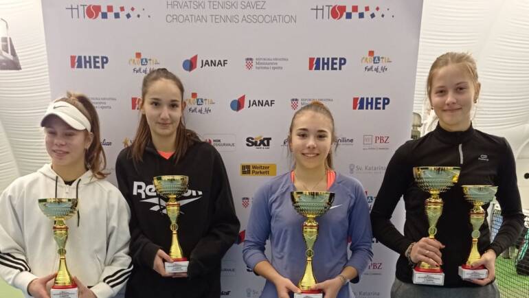 Dora Mišković i Doris Držanić za naslov pobjednica HEP Dvoranskog PH za juniorke do 16 godina