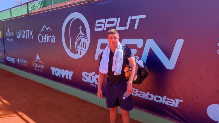 Duje Ajduković, Mili Poljičak, Domagoj Bilješko i Duje Kekez u 2. kolu ITF Split Opena