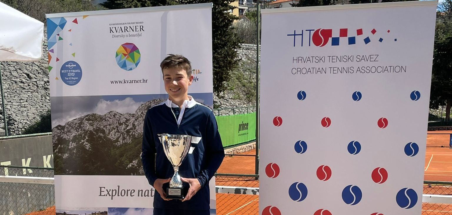 Duje Markovina pobjednik Kvarner Junior Cupa 2022, osvojio prvi naslov u singlu na TE turnirima