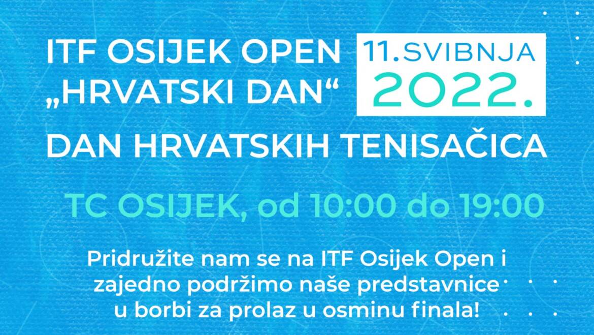 Srijeda je “Hrvatski dan” na ITF Osijek Openu