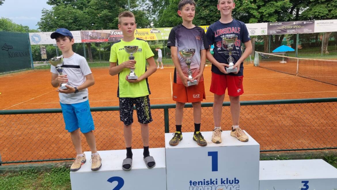 Domenico Dubrović i Laura Hrle pobjednici Otvorenog prvenstva Karlovca do 12 godina