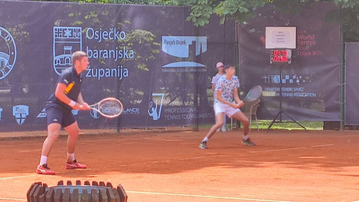 Luka Mikrut i Mili Poljičak bez završnog koraka na Osijek Openu