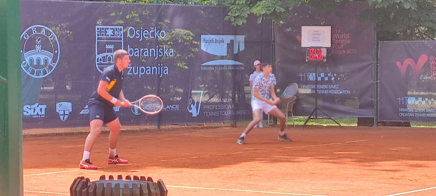 Luka Mikrut i Mili Poljičak bez završnog koraka na Osijek Openu