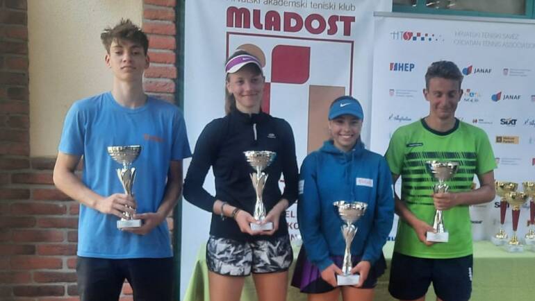 Duje Markovina i Vilim Karačić te Anamaria Zorić i Dora Mišković u finalu HEP PH do 18 godina