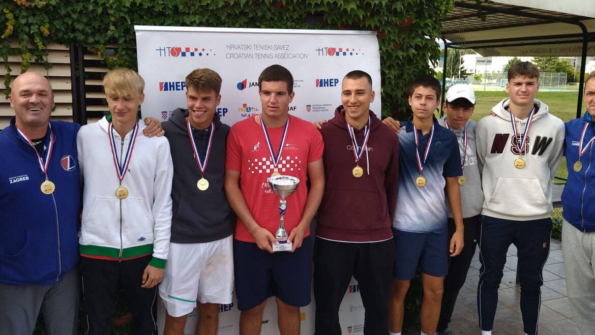 Tenisači HTK Zagreba pobjednici Janaf ekipnog prvenstva Hrvatske do 18 godina