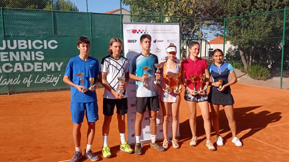 Matej Božičević i Kaja Jerak pobjednici Otvorenog prvenstva TK Lošinj-Jadranka do 16 godina