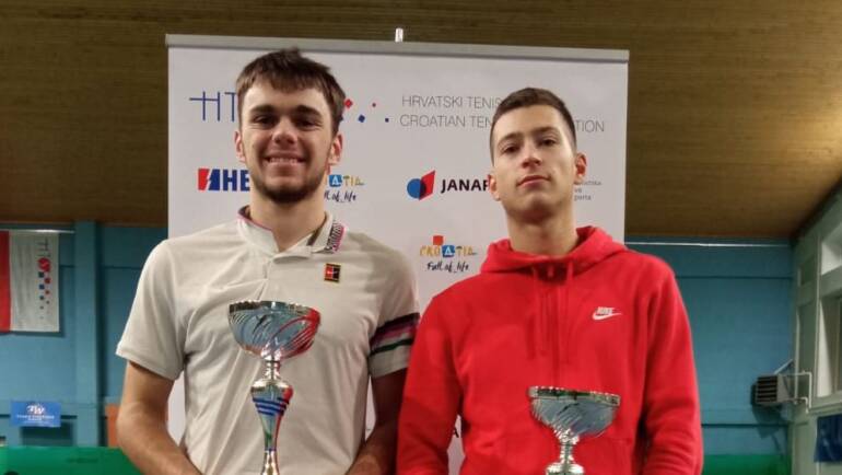 Domagoj Bilješko i Nikola Bašić u finalu HEP dvoranskog prvenstva Hrvatske za seniore u Ogulinu
