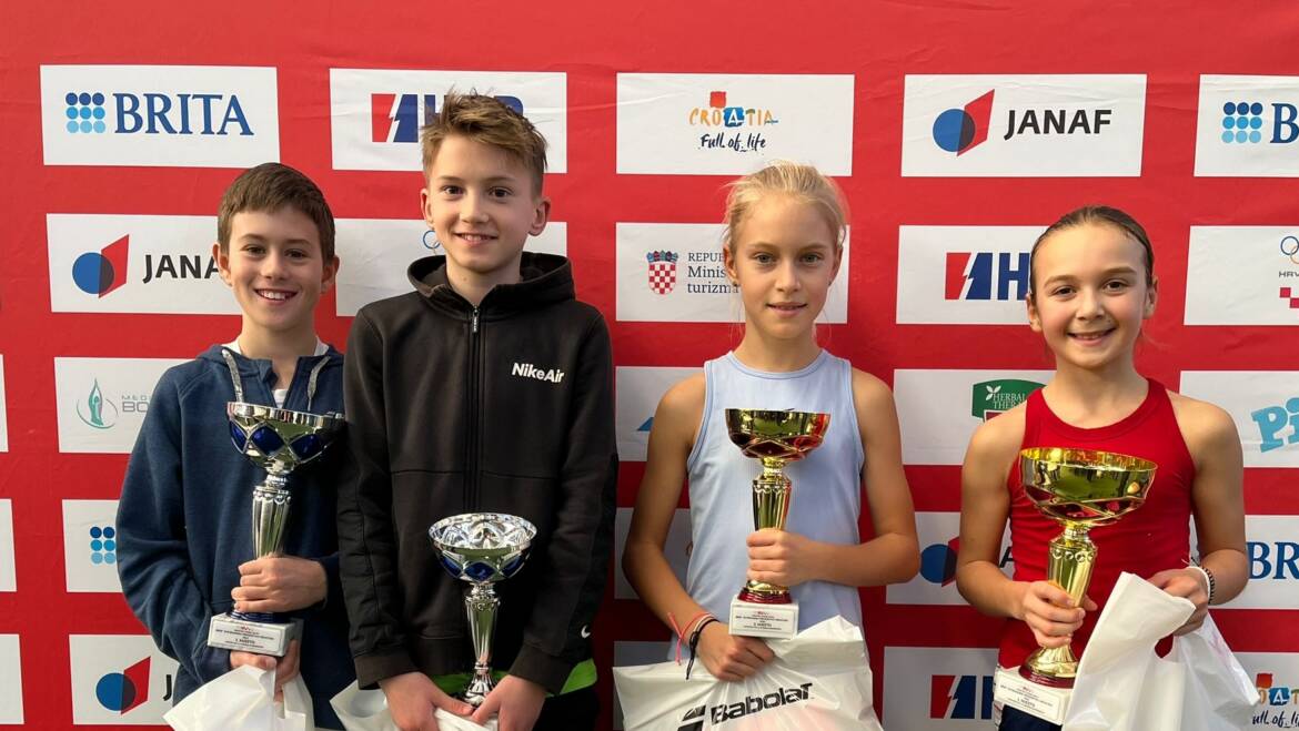 Ivan Bobetić i Korana Barišić do naslova na HEP dvoranskom prvenstvu Hrvatske do 12 godina