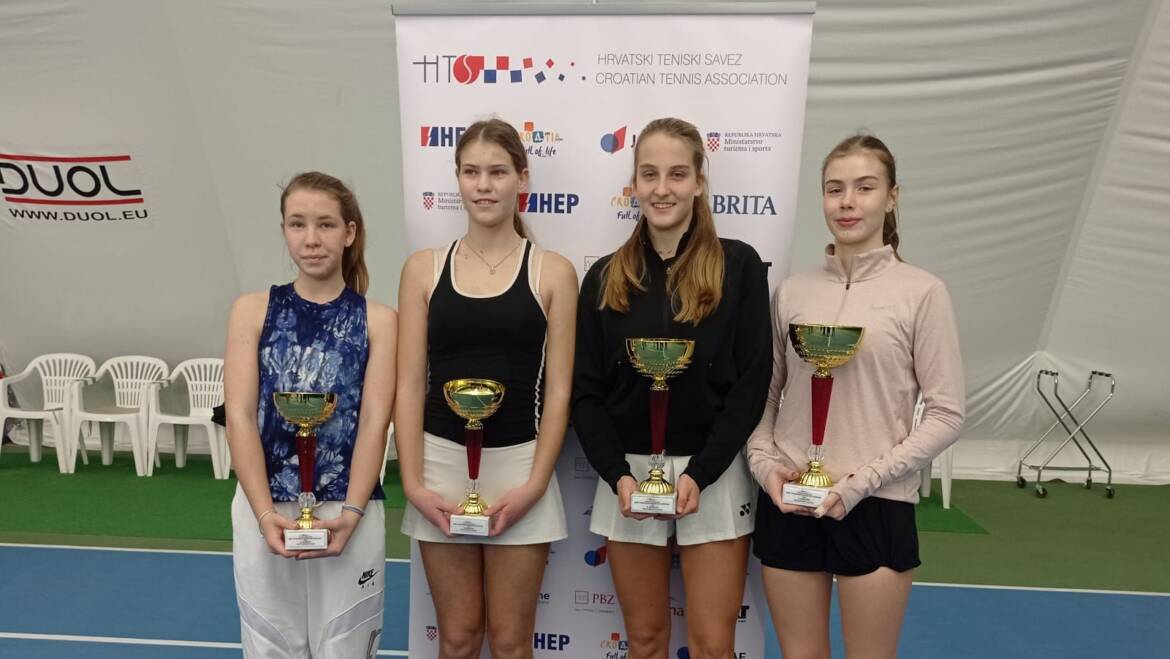 Ana Petković i Kaja Jerak za naslov pobjednice HEP dvoranskog PH za juniorke do 16 godina