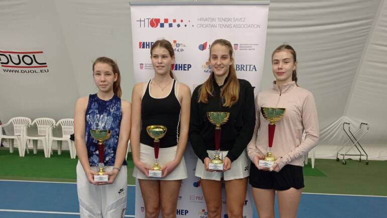 Ana Petković i Kaja Jerak za naslov pobjednice HEP dvoranskog PH za juniorke do 16 godina