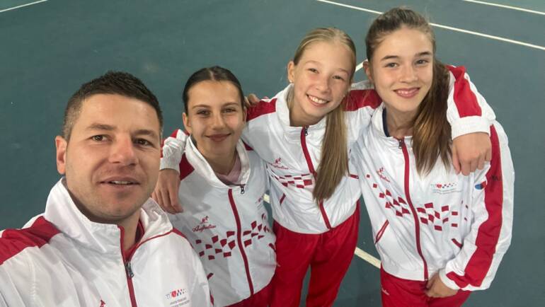 Hrvatska ženska reprezentacija do 14 godina bolja od Danske, tenisači izgubili od Estonije