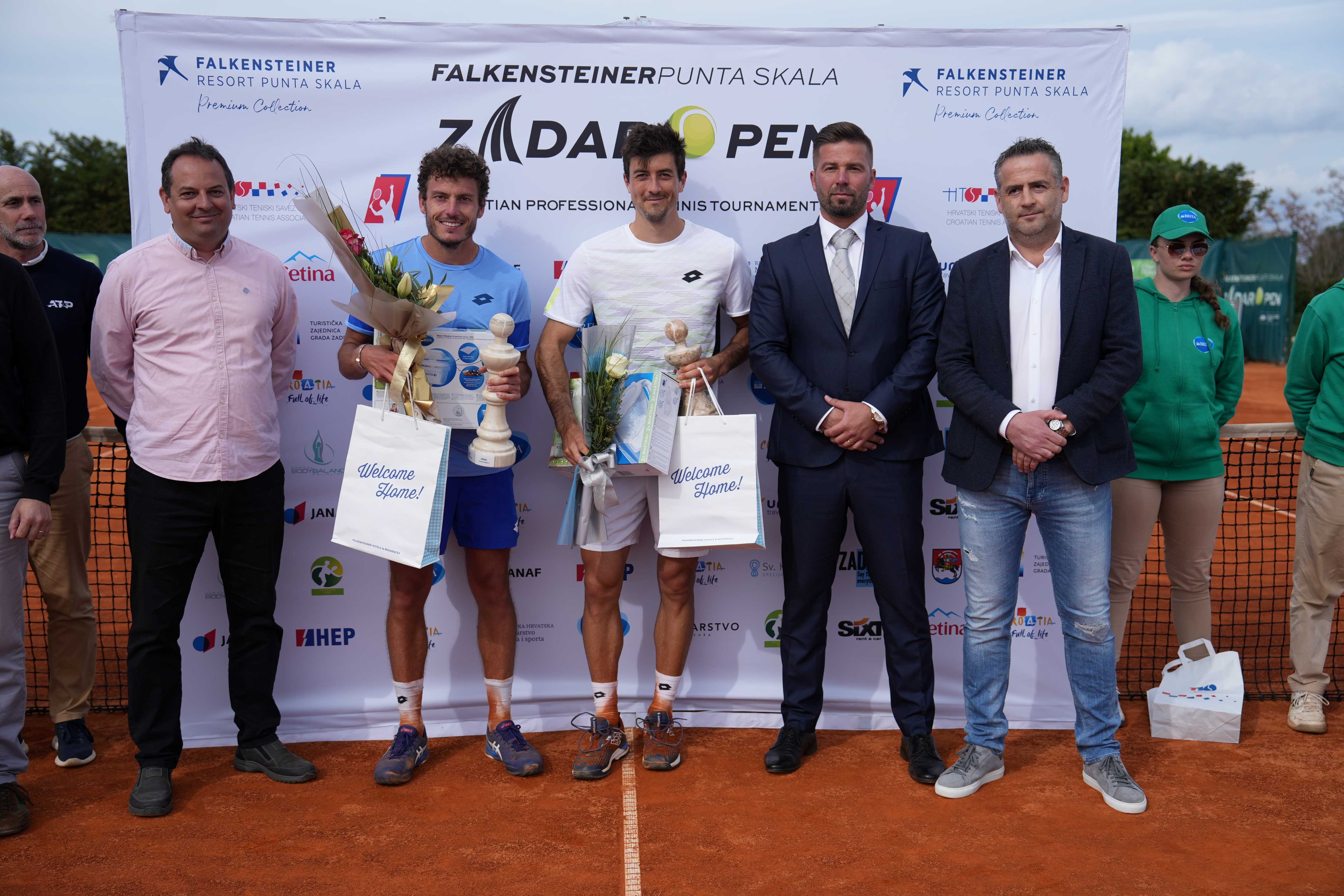 Falkensteiner Punta Skala Zadar Opena osvojio Talijan Giannessi, spasio meč loptu