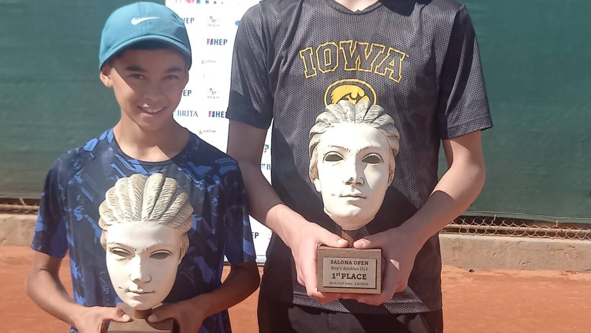 Jou-George Gnjidić u završnici Salona Cupa, s Josipom Vukićem do naslova u paru