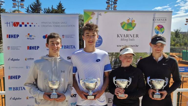 Emanuel Ivanišević i Lara Šerić do dvostruke krune na Kvarner Junior Openu u Rijeci