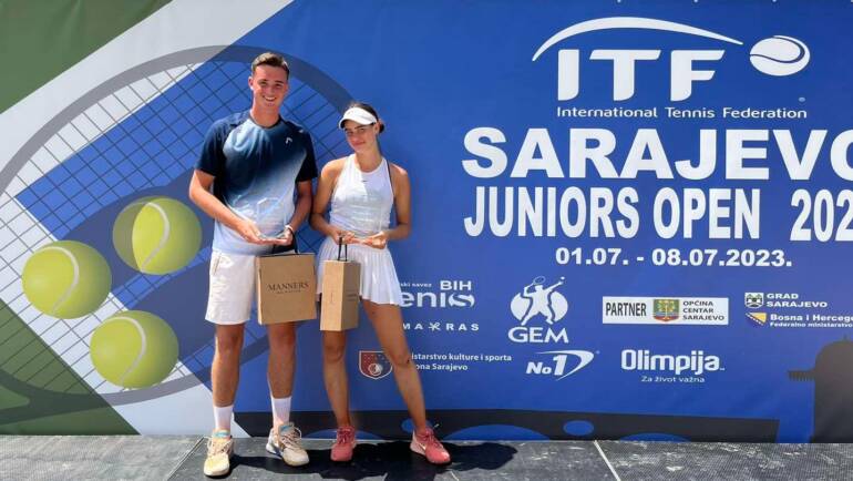 Nera Tešankić pobjednica juniorskog ITF turnira u Sarajevu, Fran Rakonić izgubio u finalu