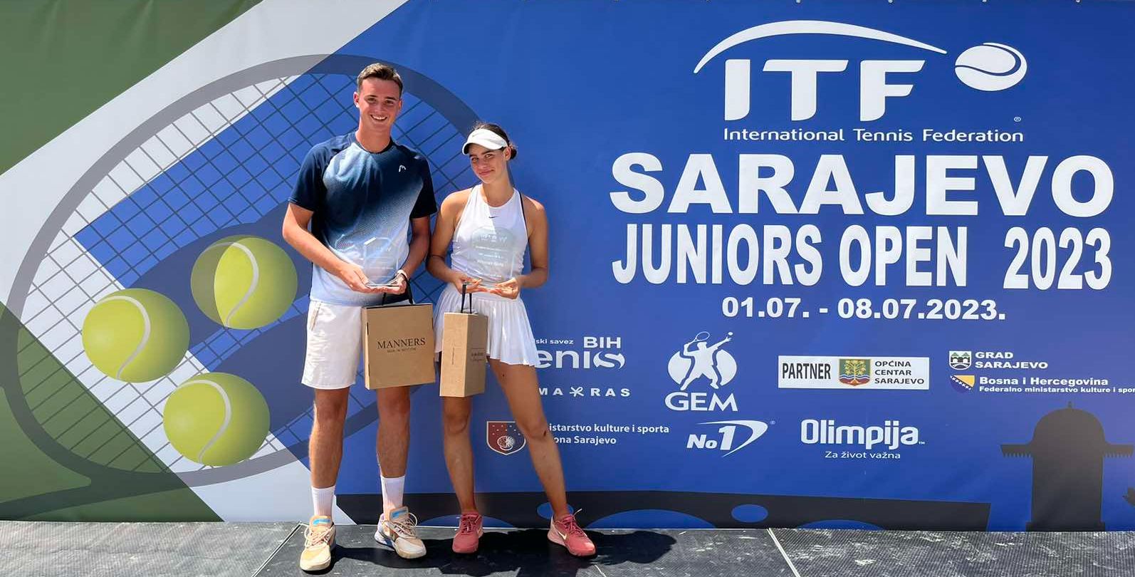 Nera Tešankić pobjednica juniorskog ITF turnira u Sarajevu, Fran Rakonić izgubio u finalu
