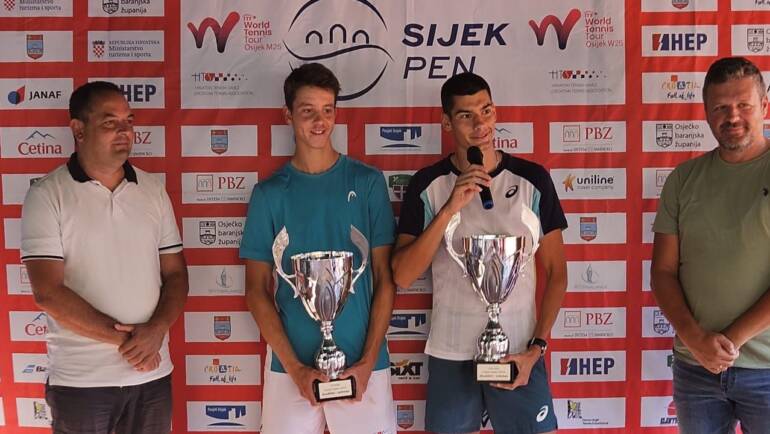 Luka Mikrut u završnici ITF World Tennis Toura u Osijeku, s Dodigom do naslova u paru