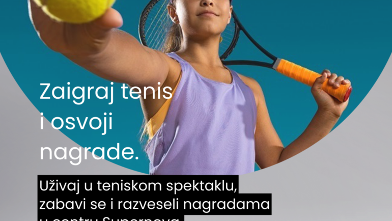 Zagrijavanje za Davis Cup u Splitu počinje u centrima Supernove uz zabavni program i prigodne nagrade