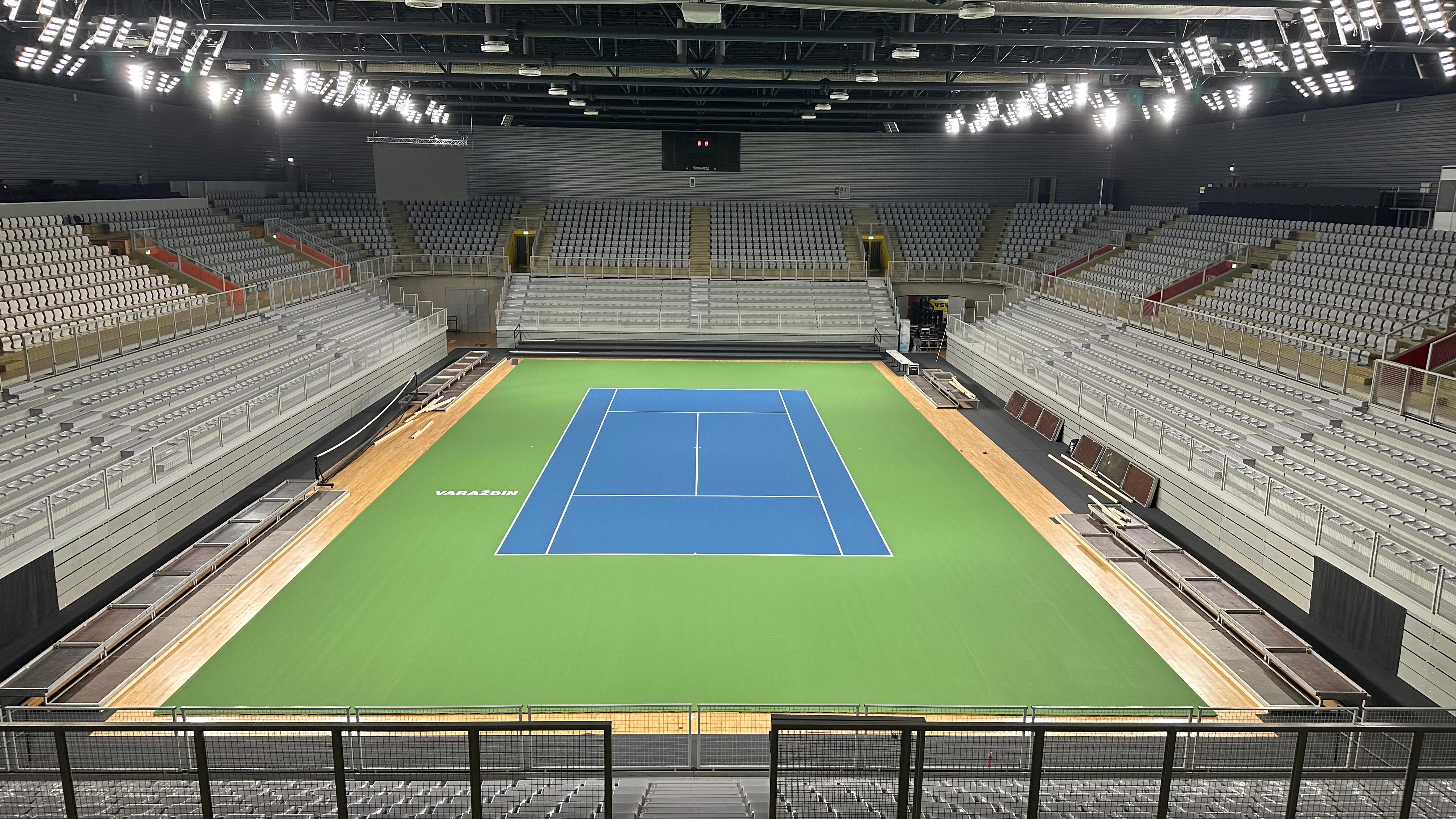 Varaždinska Arena već u teniskim bojama