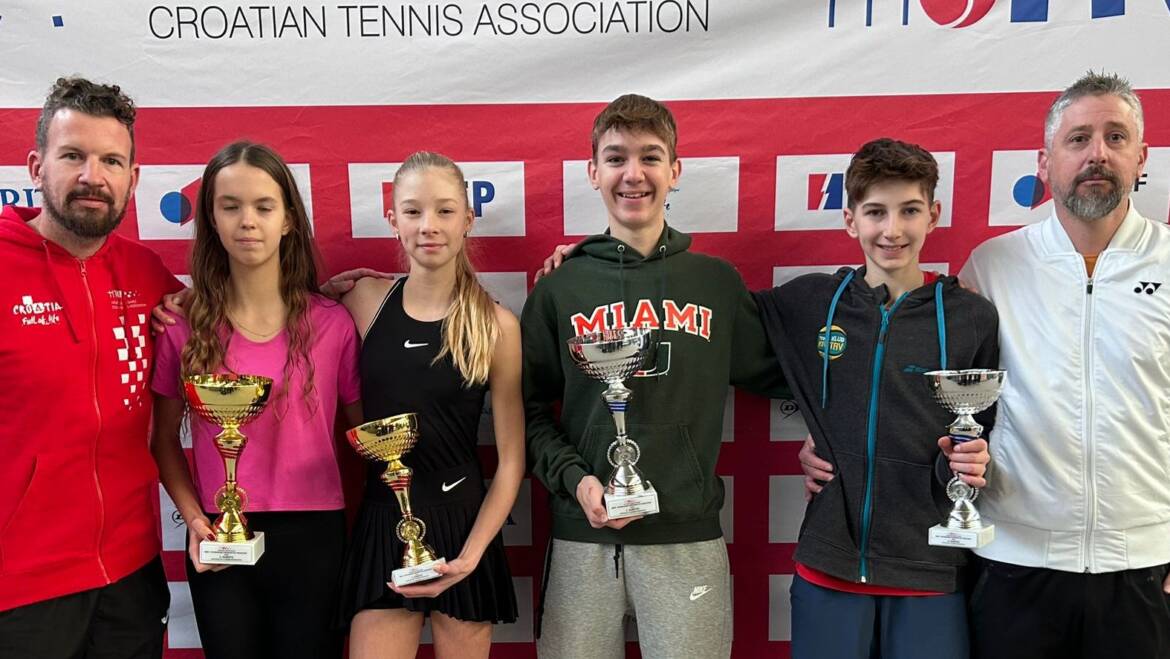 Patrick Voljavec i Marta Džanić pobjednici HEP dvoranskog prvenstva Hrvatske do 14 godina