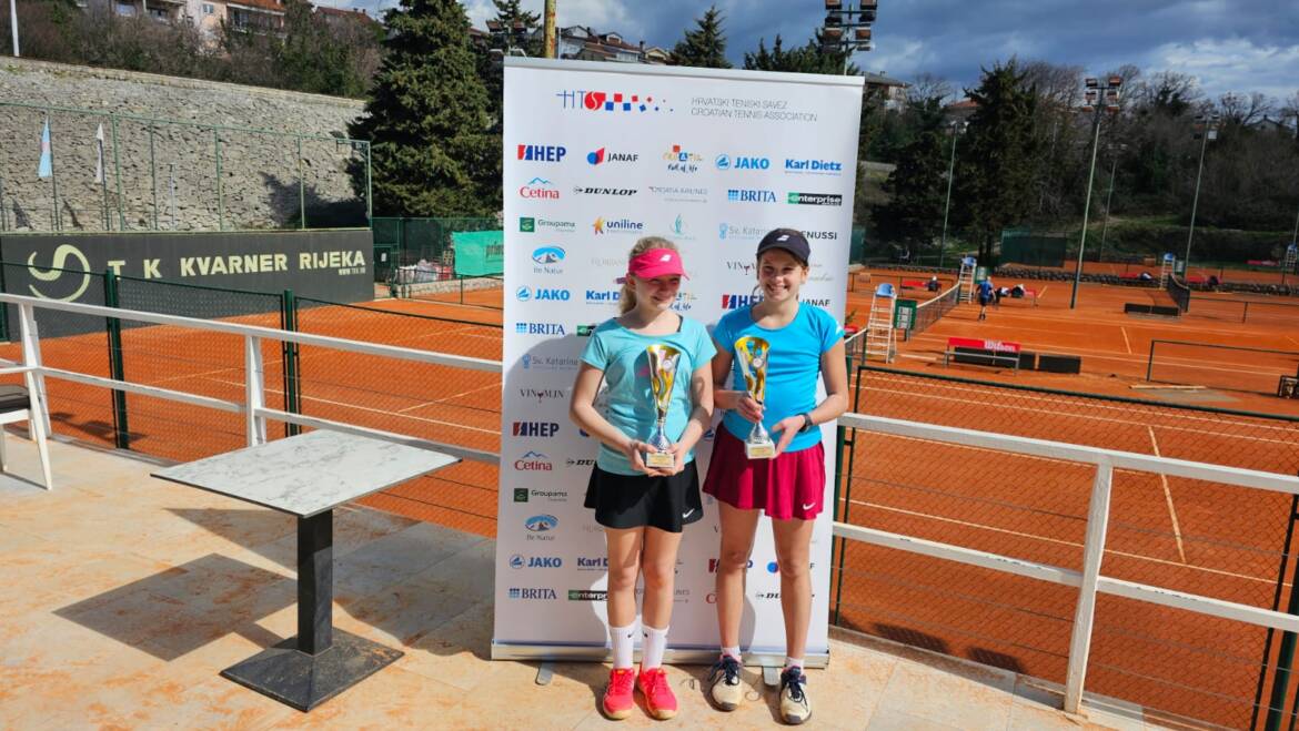 Borna Marić i Ana Marija Rebić pobjednici Otvorenog prvenstva TK Kvarner do 12 godina