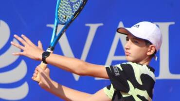 Hrvoje Jutreša i Rene Bertos u finalu juniorskog ITF turnira u Mostaru