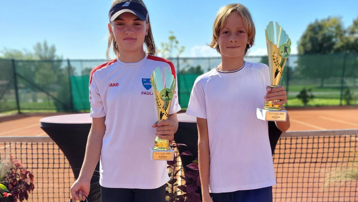 Leon Motušić i Paula Smolčić pobjednici Tennis Europe turnira u Krškom