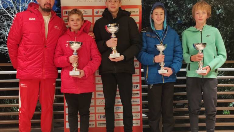 Ivan Bobetić i Luka Mitrović te Ilaria Morožin i Ana Marija Rebić u finalu Dvoranskog PH do 14 godina