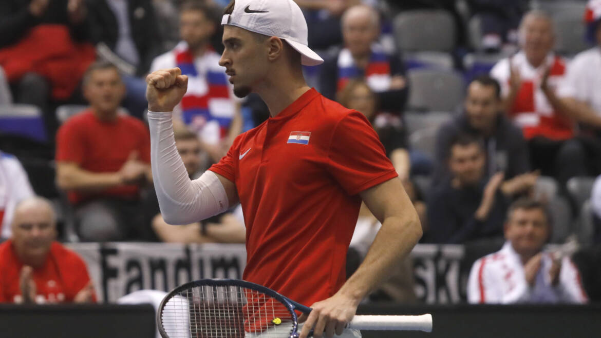 Dino Prižmić u 2. kolu ATP Challengera u Luganu