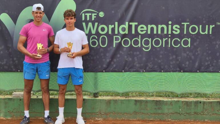 Jou-George Gnjidić u finalu juniorskog ITF turnira u Podgorici, Frano Sučić do naslova u paru