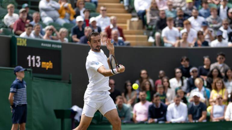 Talijan Flavio Cobolli nakon četiri seta svladao Marina Čilića u osmini finala wimbledonskog turnira