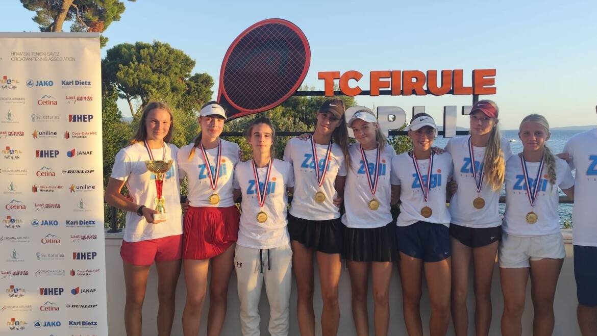 Tenisačice Zagija pobjednice ekipnog prvenstva Hrvatske za juniorke do 18 godina