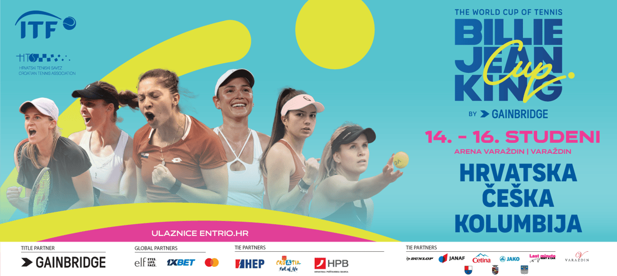 Ulaznice za Billie Jean King Cup u prodaji – tri dana vrhunskog tenisa za samo pet eura!