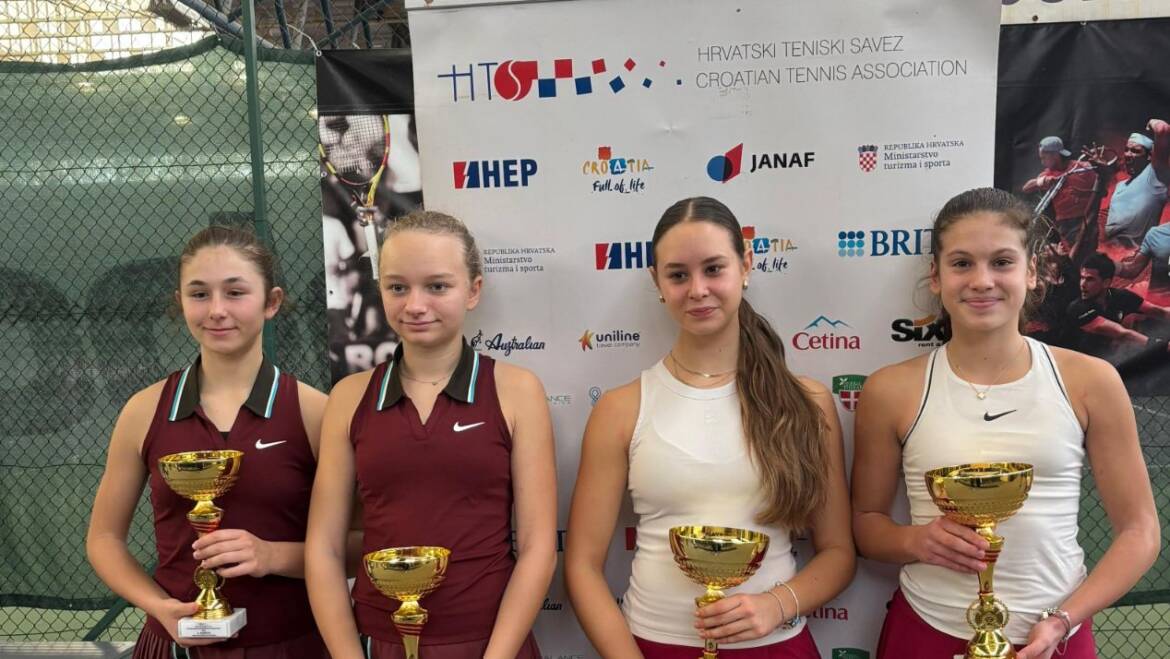 Joakim Bobanović i Leon Motušić te Ana Marija Rebić i Angelina Pavinčić u finalu Dvoranskog PH do 14 godina