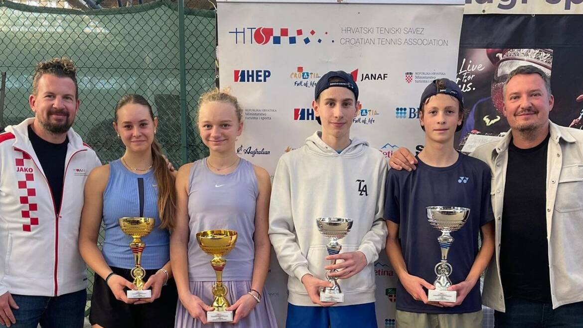 Leon Motušić i Ana Marija Rebić pobjednici Dvoranskog prvenstva Hrvatske do 14 godina