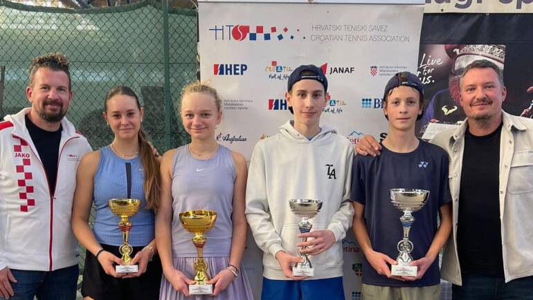 Leon Motušić i Ana Marija Rebić pobjednici Dvoranskog prvenstva Hrvatske do 14 godina