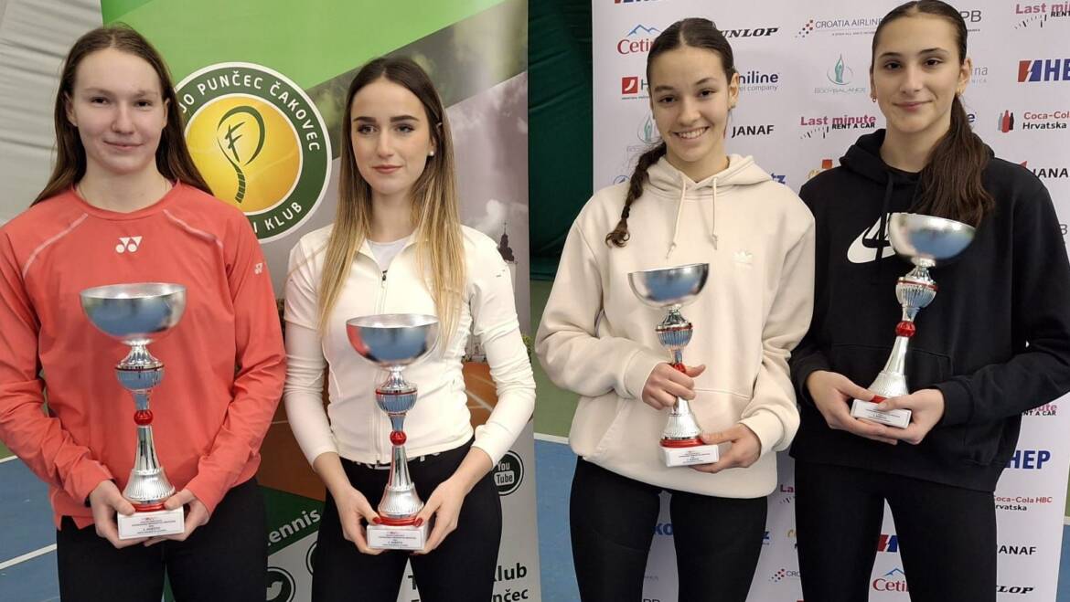 Mihaela Les i Tara Vidan za naslov pobjednice Dvoranskog PH do 18 godina za juniorke