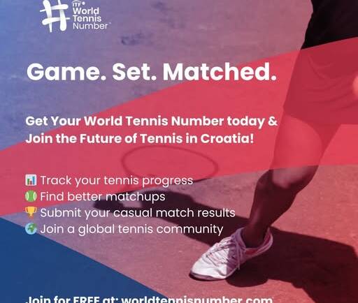 Svima koji igraju tenis – ako još niste, prijavite se za World Tennis Number