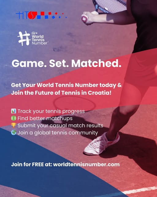 Svima koji igraju tenis – ako još niste, prijavite se za World Tennis Number
