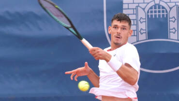 Josip Šimundža u 2. kolu ATP Challengera Zagreb Open