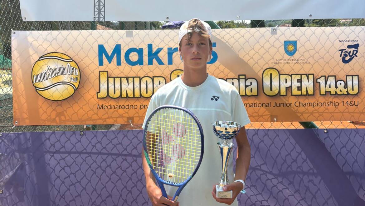 Leon Motušić pobjednik Tennis Europe turnira u Kopru!
