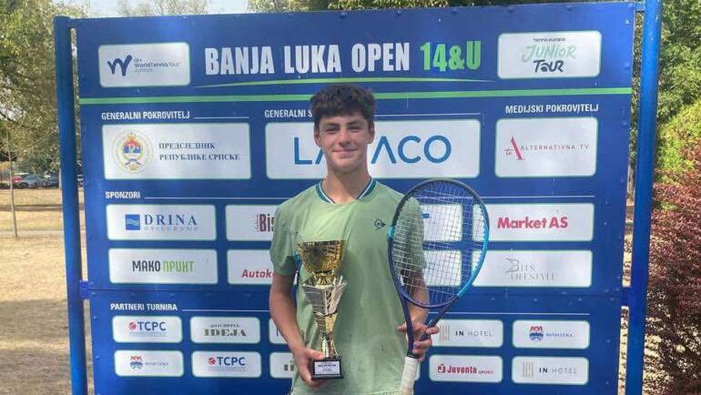 Jakov Ogrizek i Polina Car pobjednici Tennis Europe turnira u Banjoj Luci!