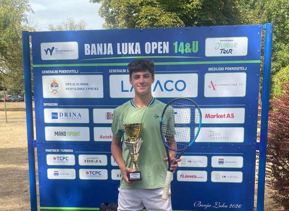 Jakov Ogrizek i Polina Car pobjednici Tennis Europe turnira u Banjoj Luci!