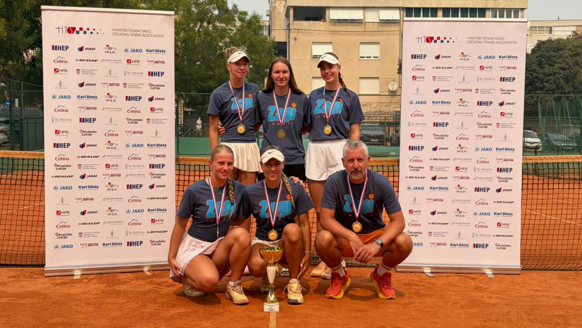 Tenisačice Zagija pobjednice Ekipnog prvenstva Hrvatske za juniorke do 18 godina